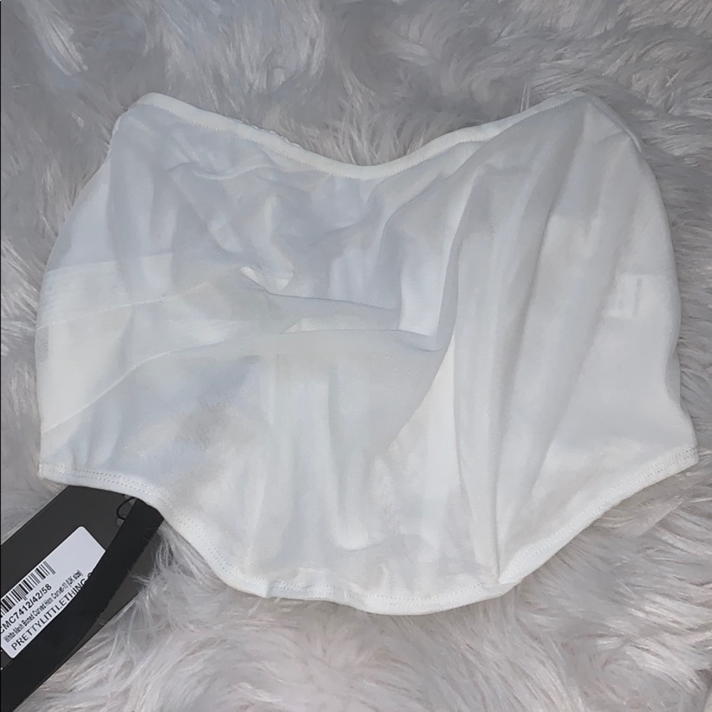 Pretty little thing white corset